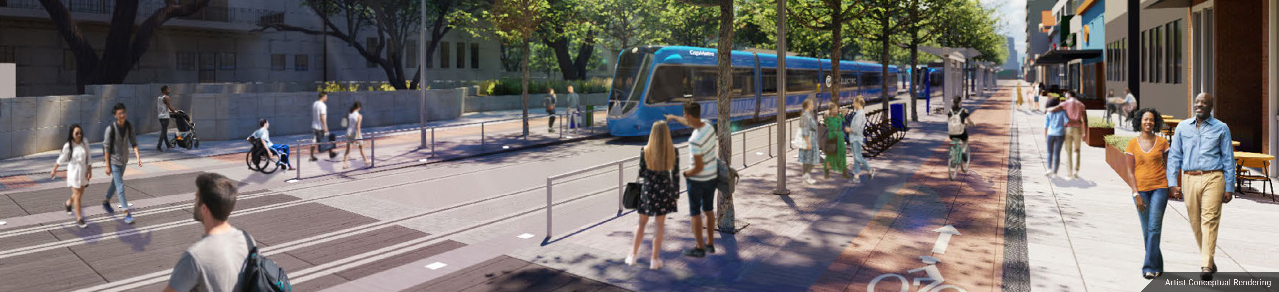 Conceptual Rendering of Light Rail vehicle